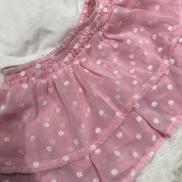 Little Lass Pink and White Baby Ensemble - Picture 3 of 4